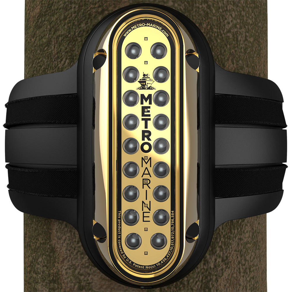 Metro Marine HighOutput Vertical Piling Mount Light wIntelligent Monochromatic LEDs Aqua 45 Beam FPME1VA345