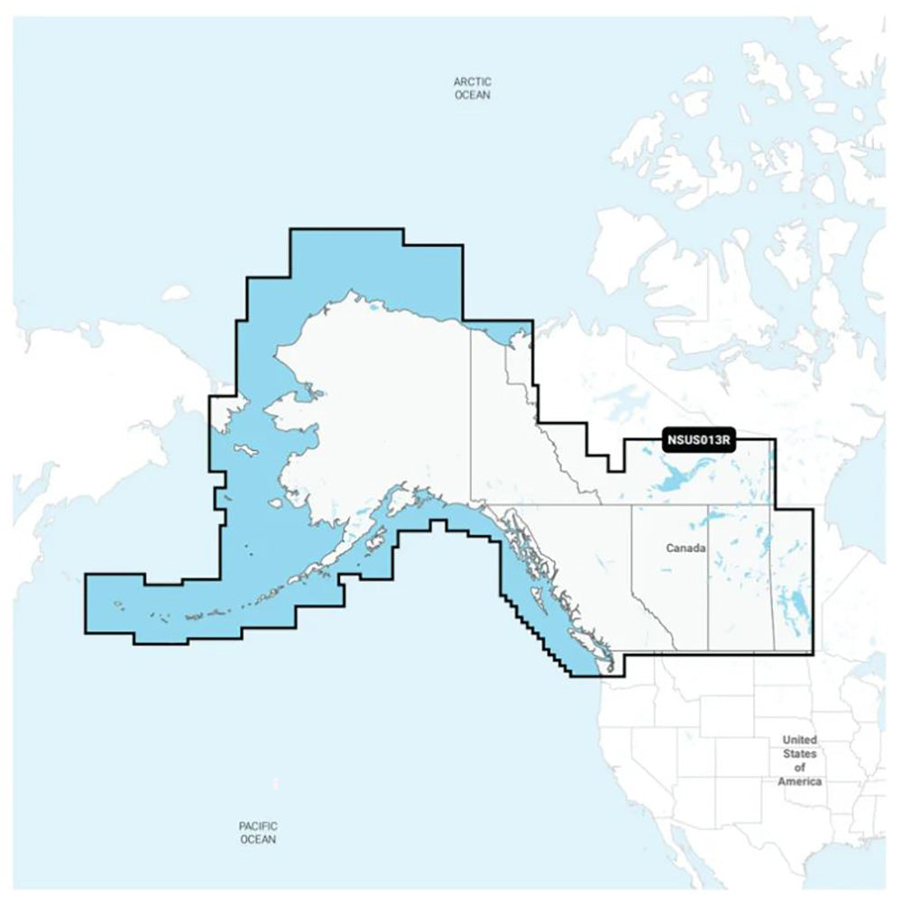 Garmin Navionics NSUS013R Canada West Alaska 010C148520