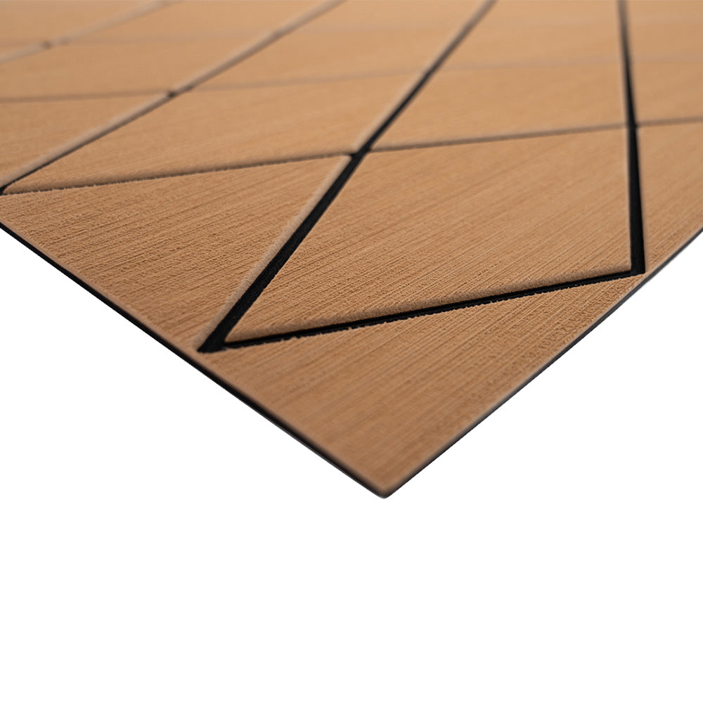 SeaDek 40 x 80 6mm Two Color Diamond Full Sheet Brushed Texture MochaBlack 1016mm x 2032mm x 6mm 5641180093