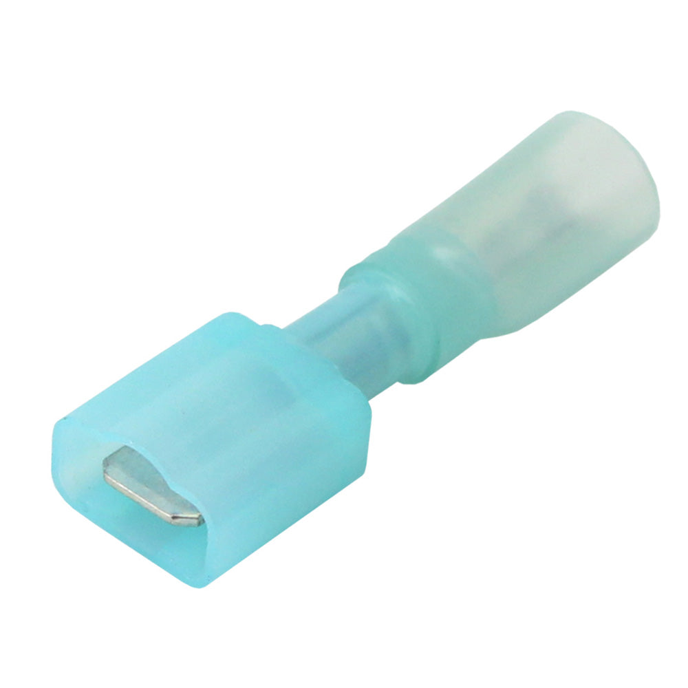 Pacer 1614 AWG FullyInsulated Male Disconnect Terminal Blue 100 Pack TDE14250FIM100