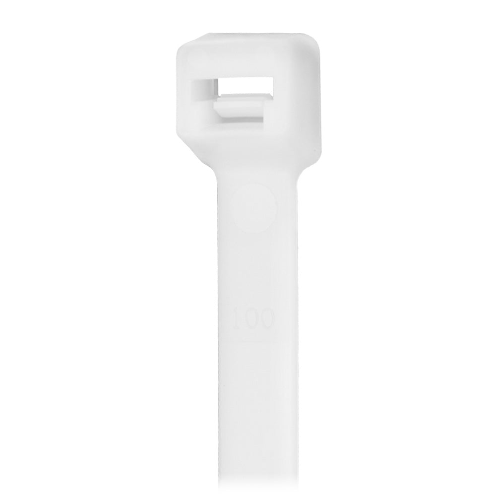 Pacer 11 Cable Tie Natural Color 50lb Tensile Strength 3 Bundle Diameter 100 Piece Bag CT3S100