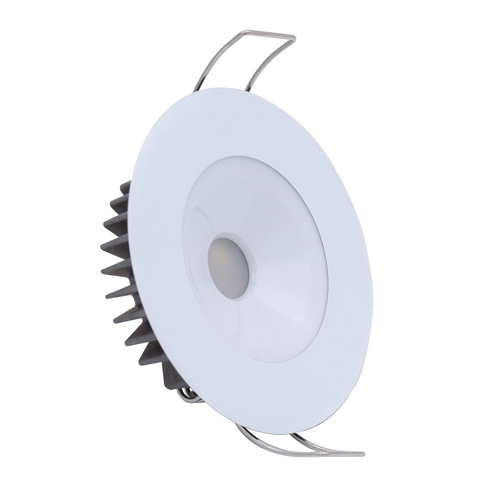 Lumitec Illusion Flush Mount LED Down Light Spectrum RGBW Cool White White Housing 117127