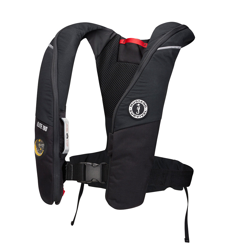 Mustang Elite 190 Offshore Inflatable PFD Black MD3170130