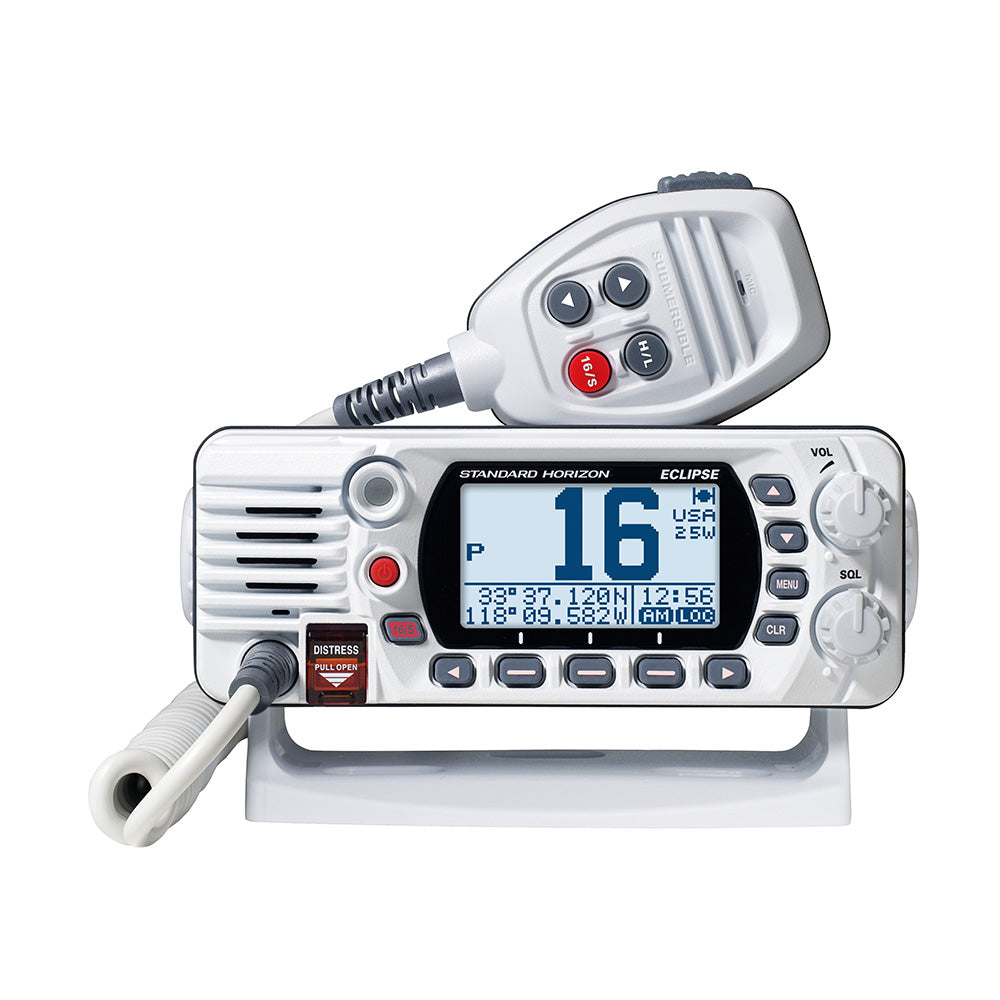 Standard Horizon GX1410B Eclipse Series 25W Fixed Mount VHF White GX1410W