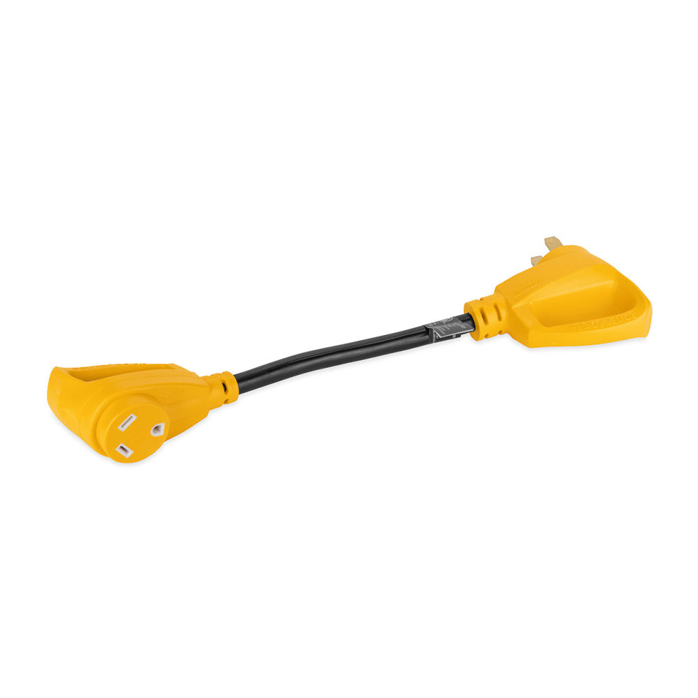 Camco Power Grip 18 Dogbone Adapter 50 Amp Male30 Amp Female 55173
