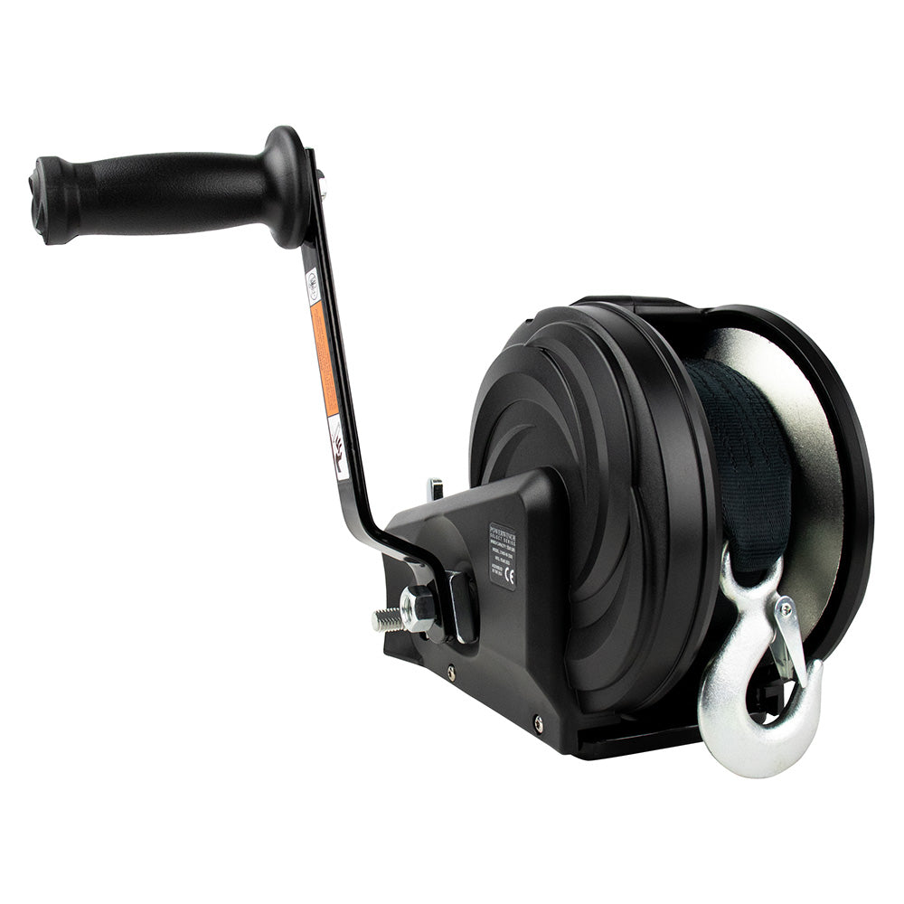 Powerwinch Select Series Winch 2500lb 2 Speed 8 Crank Arm Carbon Black 21400W25008BR