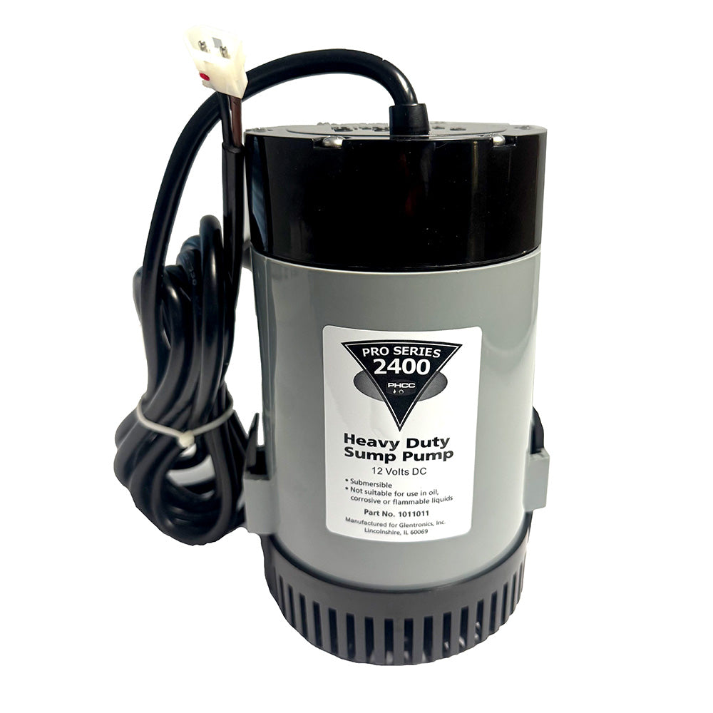 Johnson Pump Pro Series 2400 GPH Sump Pump Utility Pump 12V 2400GPH w10 Lift 15 Discharge 1011011