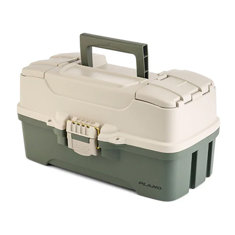 Plano ThreeTray Tackle Box GreenTan P000407