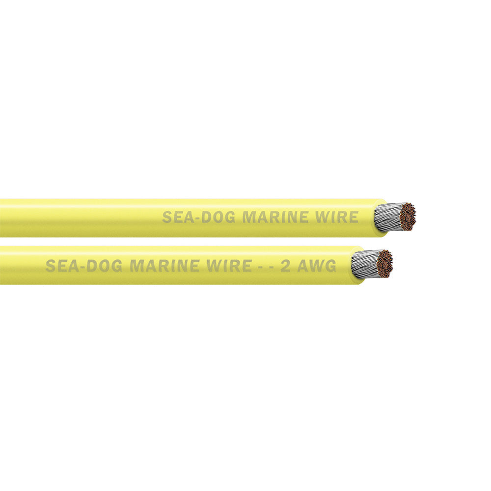 SeaDog 2 AWG Yellow Battery Cable 250 8002034
