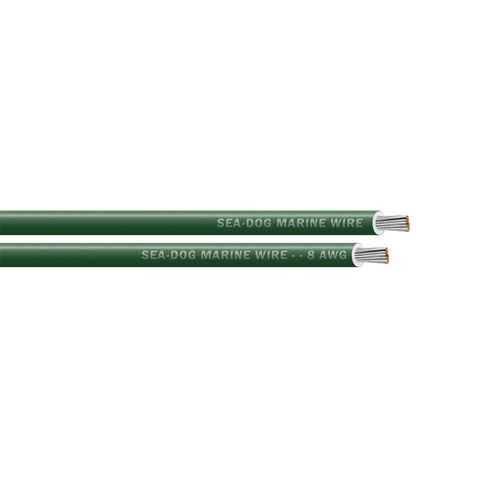 SeaDog 8 AWG Green Primary Wire 100 8008042