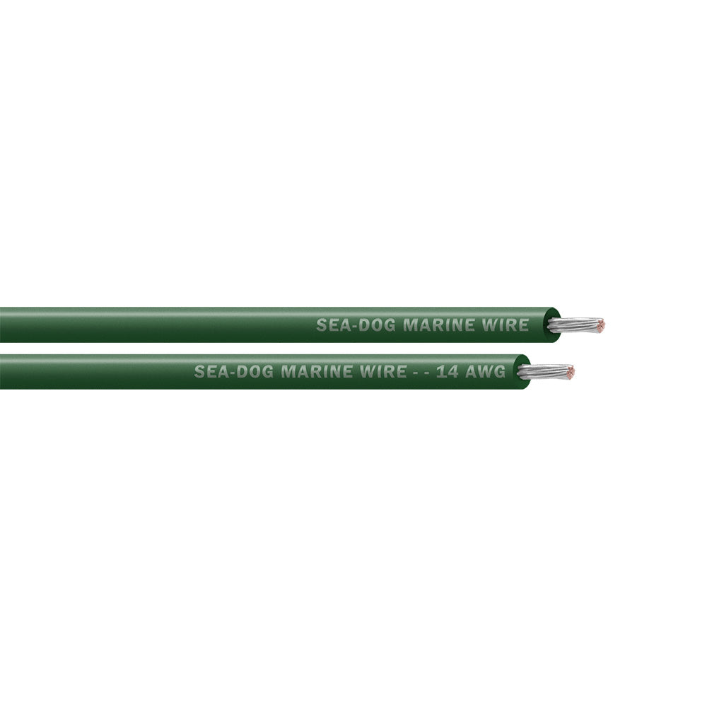 SeaDog 14 AWG Green Primary Wire 500 8014047