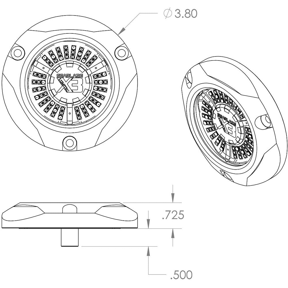 Lumitec SeaBlaze X3 LED Underwater Light Spectrum 101946