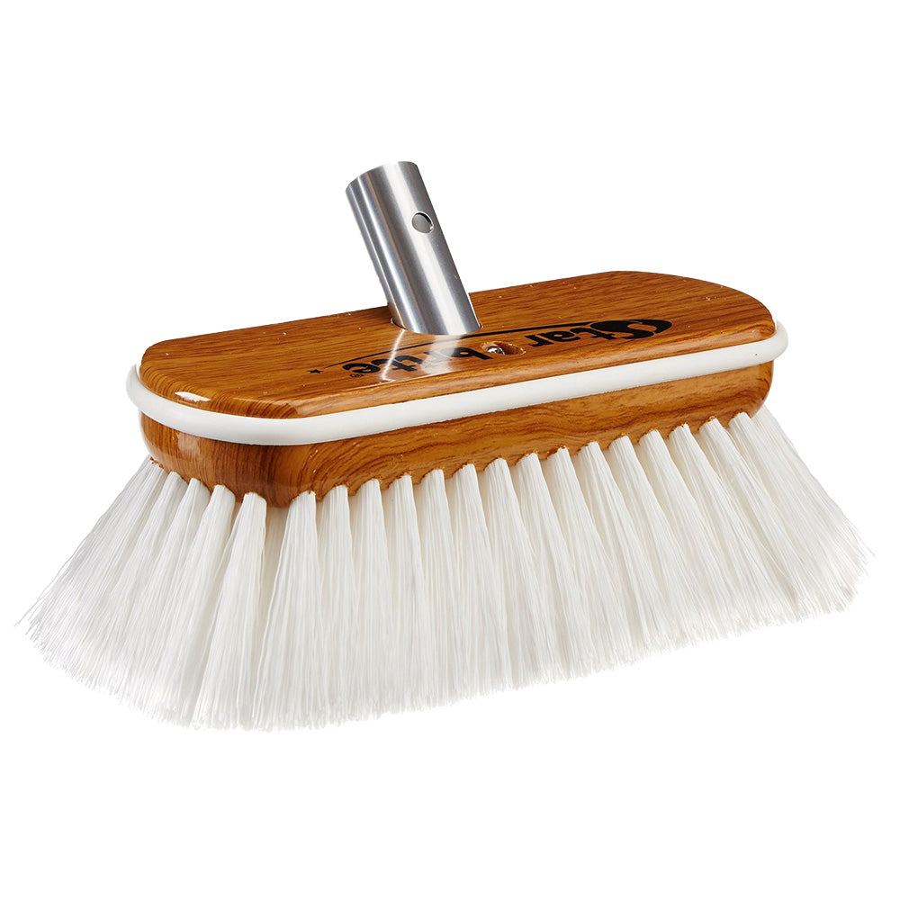 Star brite ExtendABrush Premium White Stiff Bristle Wash Synthetic Wood Block Brush 8 40172