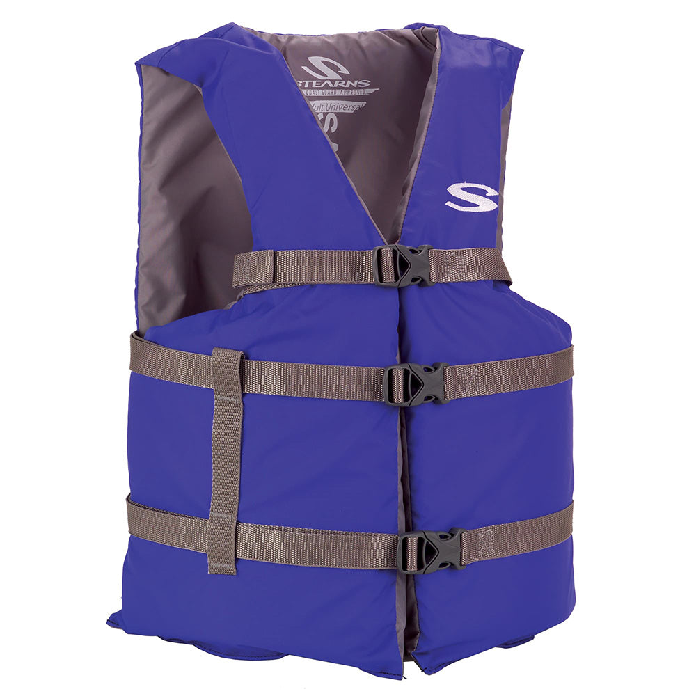 Stearns Adult Life Vest USCG Approved Type III PFD Blue Oversize Fit 2158931
