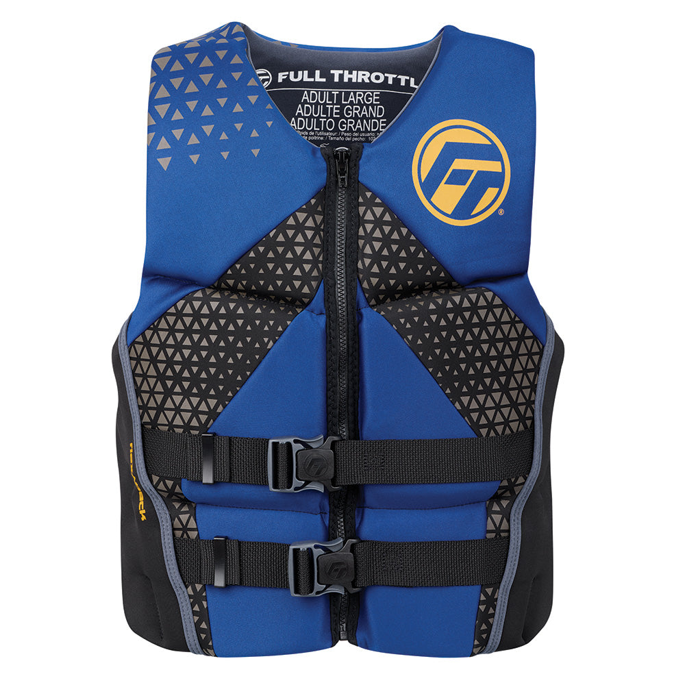 Full Throttle Mens RapidDry FlexBack Life Jacket XL BlueBlack 14250050005026