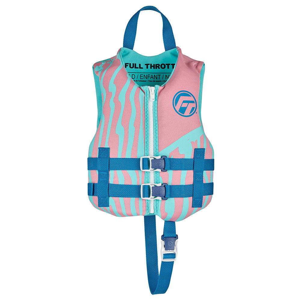 Full Throttle Child Rapid Dry Life Jacket Pink 14210010500126