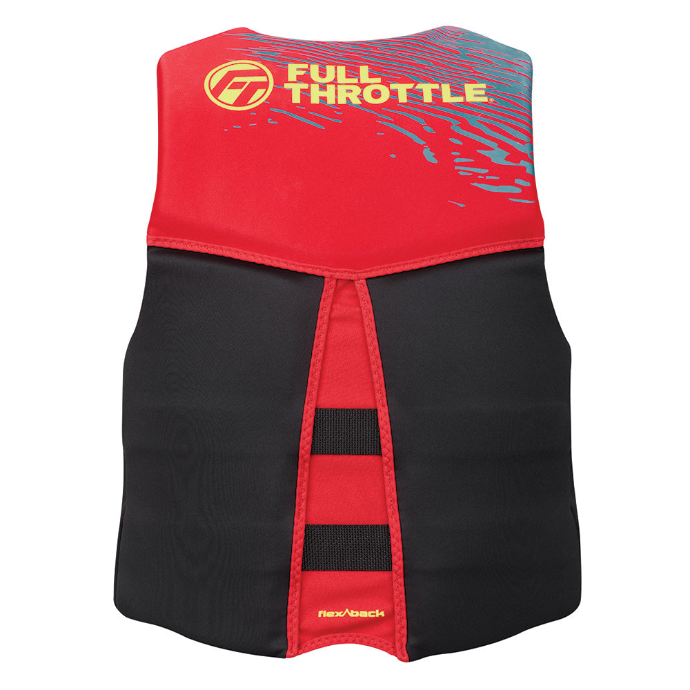 Full Throttle Mens RapidDry FlexBack Life Jacket L RedBlack 14250010004026