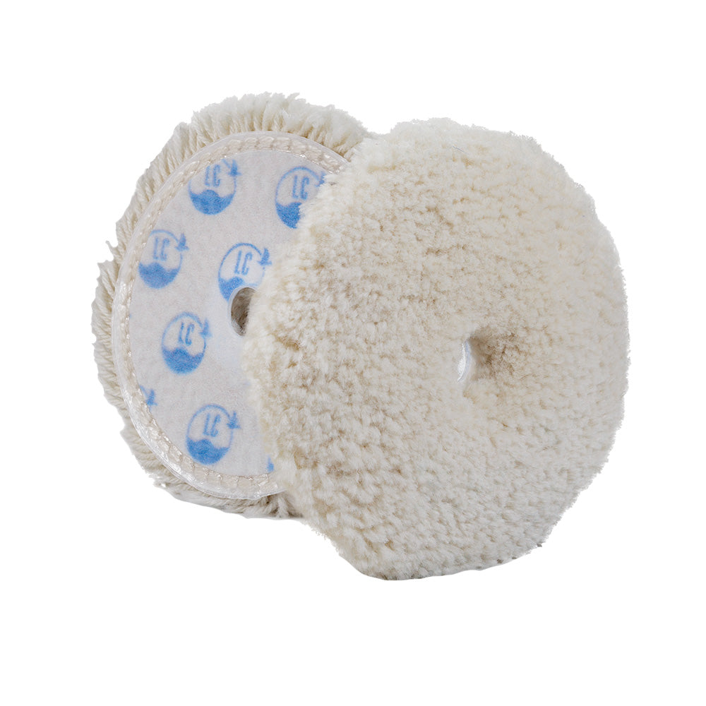 Lake Country Marine Wool Cutting Flat Pad White 6 x 1 ML600FLATLC