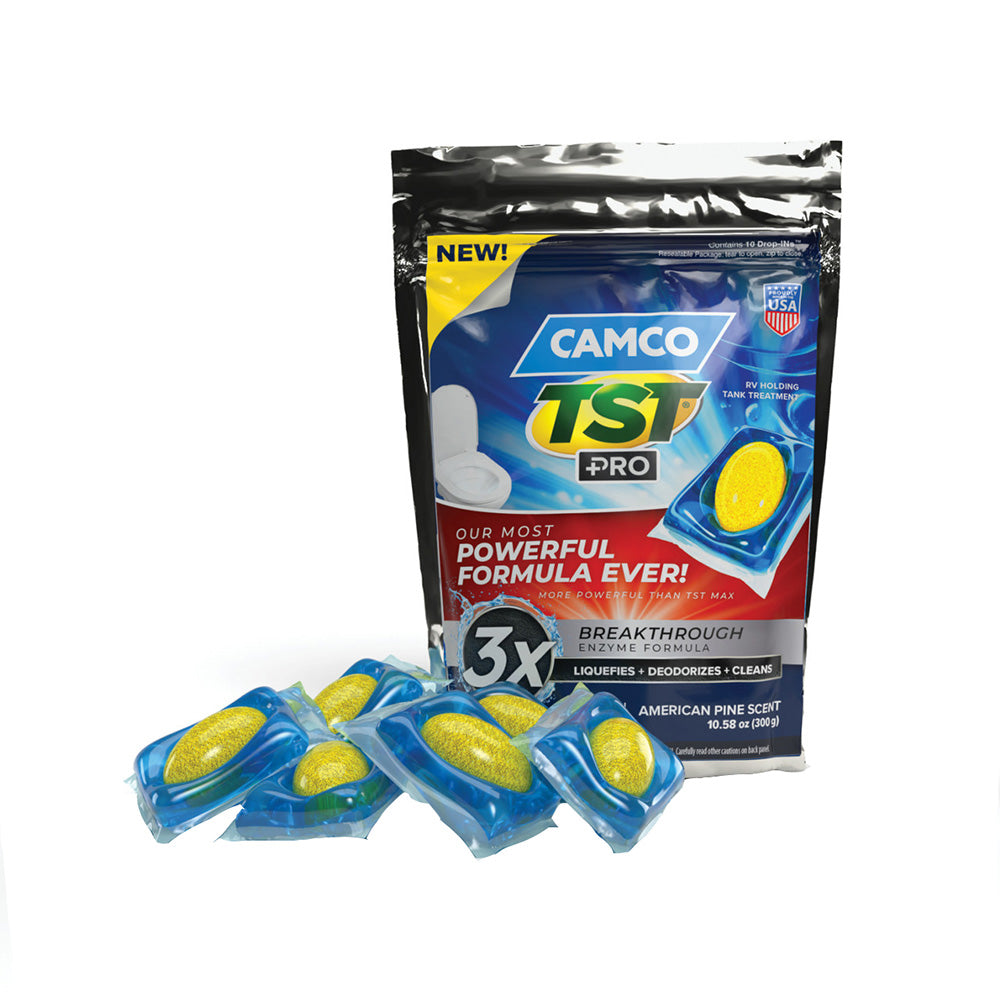 Camco TST Pro RV Holding Tank Treatment DropIns American Pine 10Pack 41770