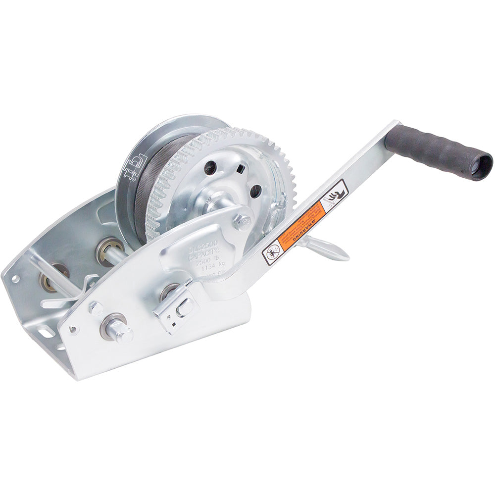 Load Rite TwoSpeed Trailer Winch 2500lbs 27 Strap 8 Handle 608928