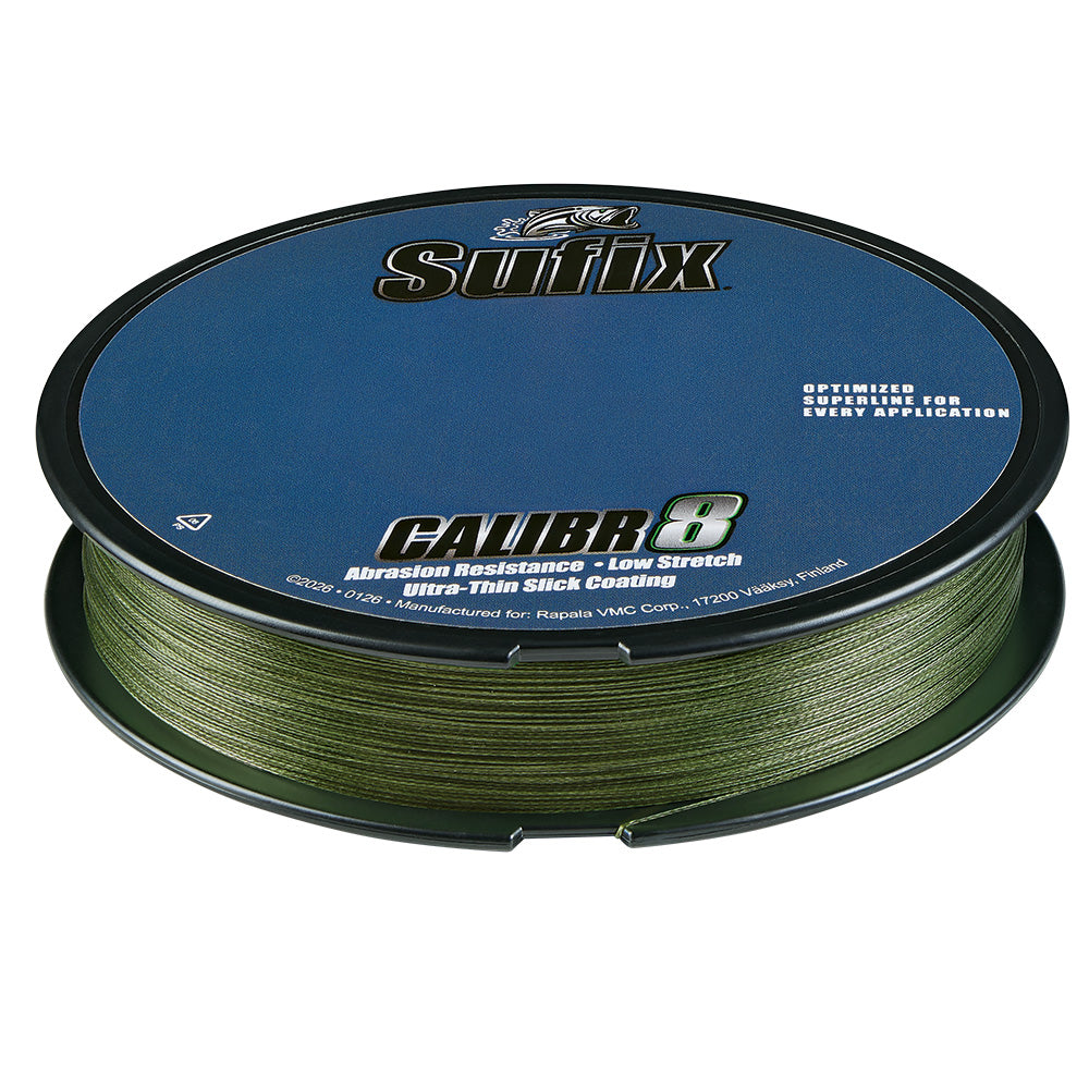 Sufix Calibr8 Braid 150yds 10lb Low Vis Green 694010G