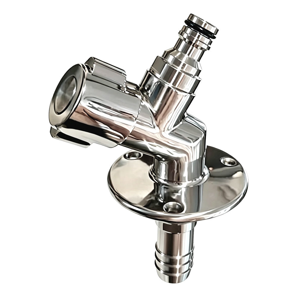 Flushmaster Quarter Turn Quick Connect Water Spigot 45Degree SMQCWS45