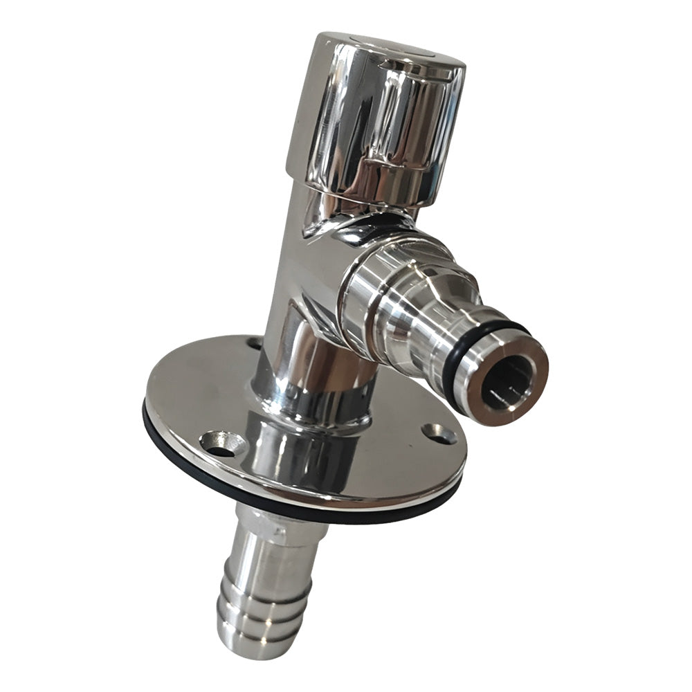 Flushmaster Quarter Turn Quick Connect Water Spigot 90Degree SMQCWS90
