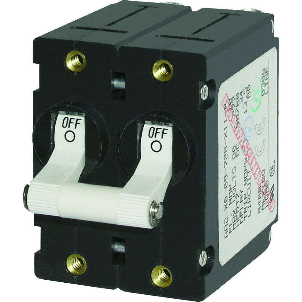 Blue Sea 7238 ASeries Double Pole Toggle 30AMP White 7238