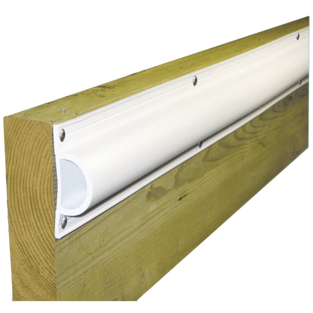 Dock Edge Standard D PVC Profile 16ft Roll White DE1190F