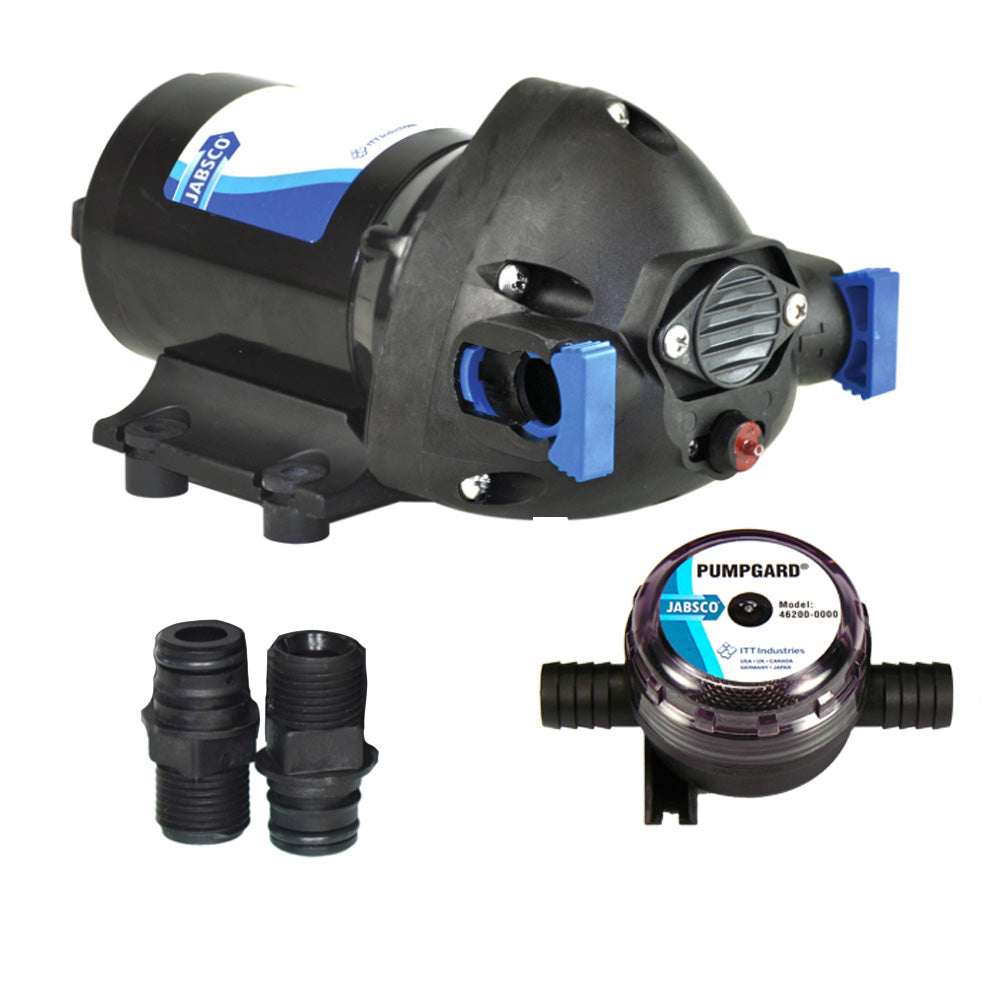Jabsco ParMax Shower DrainGeneral Purpose Pump 35GPM25psi12VDC wStrainer 326010092