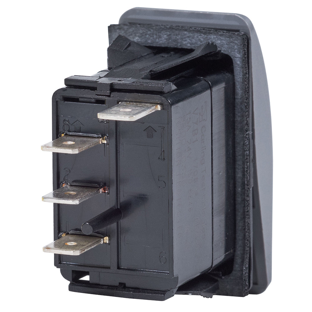 Blue Sea 7943 Contura II Switch SPDT ONOFFON Black 7943