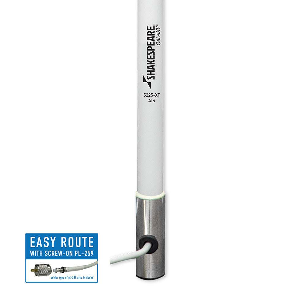 Shakespeare AIS 8 Galaxy AIS Antenna 6dB Gain Stainless Steel Ferrule 5225XTAIS