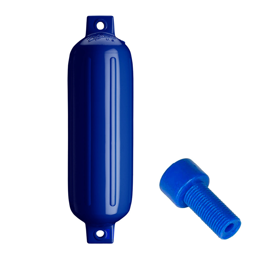 Polyform G4 Twin Eye Fender 65 x 22 Cobalt Blue wAdapter G4 COBALT BLUE WAIR ADAPTER