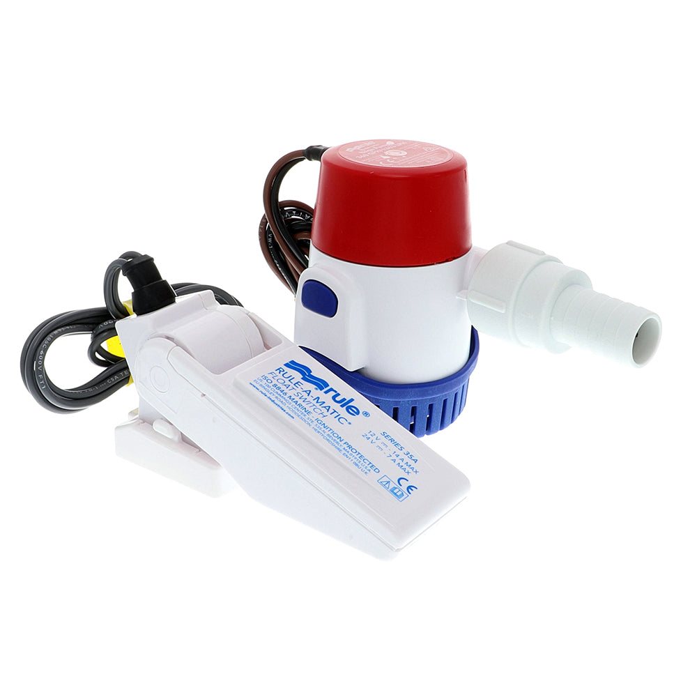 Rule 360 GPH Standard Bilge Pump Kit wFloat Switch 12V 24DA35A
