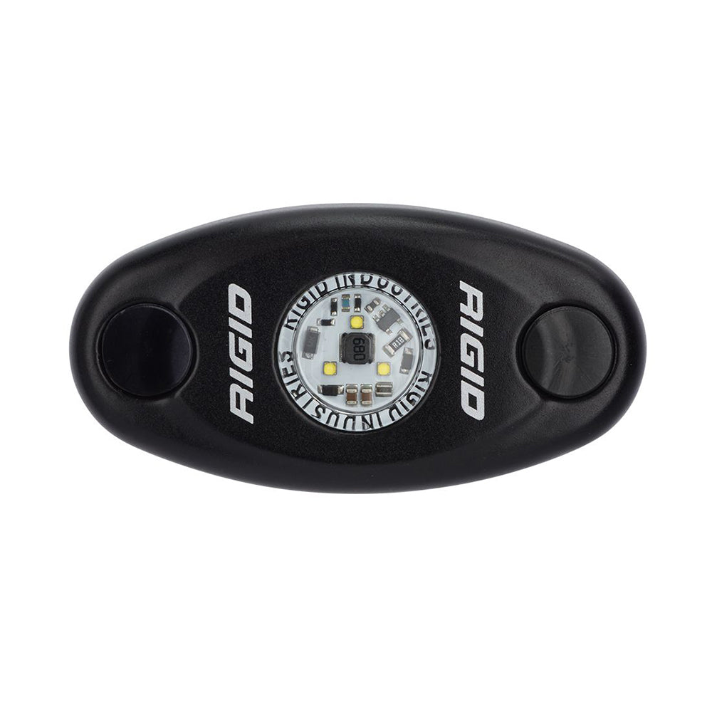 RIGID Industries ASeries Black High Power LED Light Single Red 480103