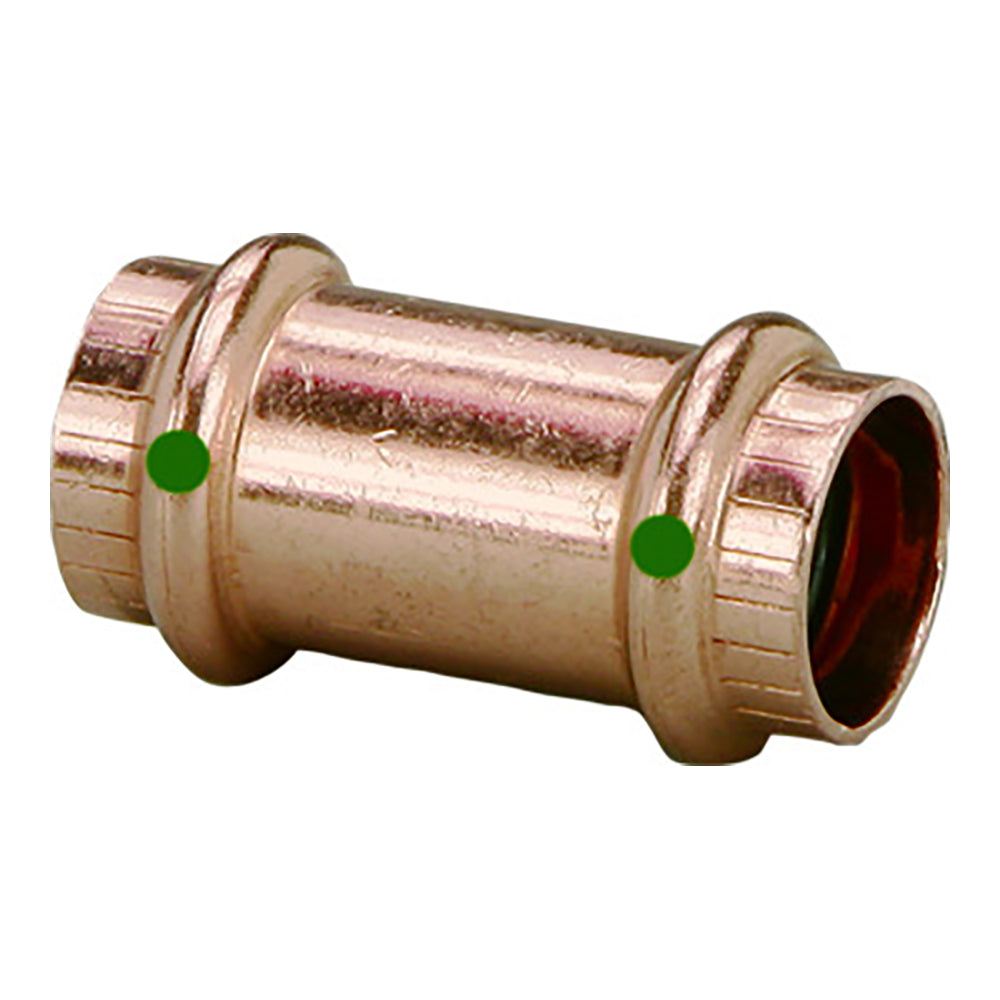 Viega ProPress 1 Copper Coupling wo Stop Double Press Connection Smart Connect Technology 78182
