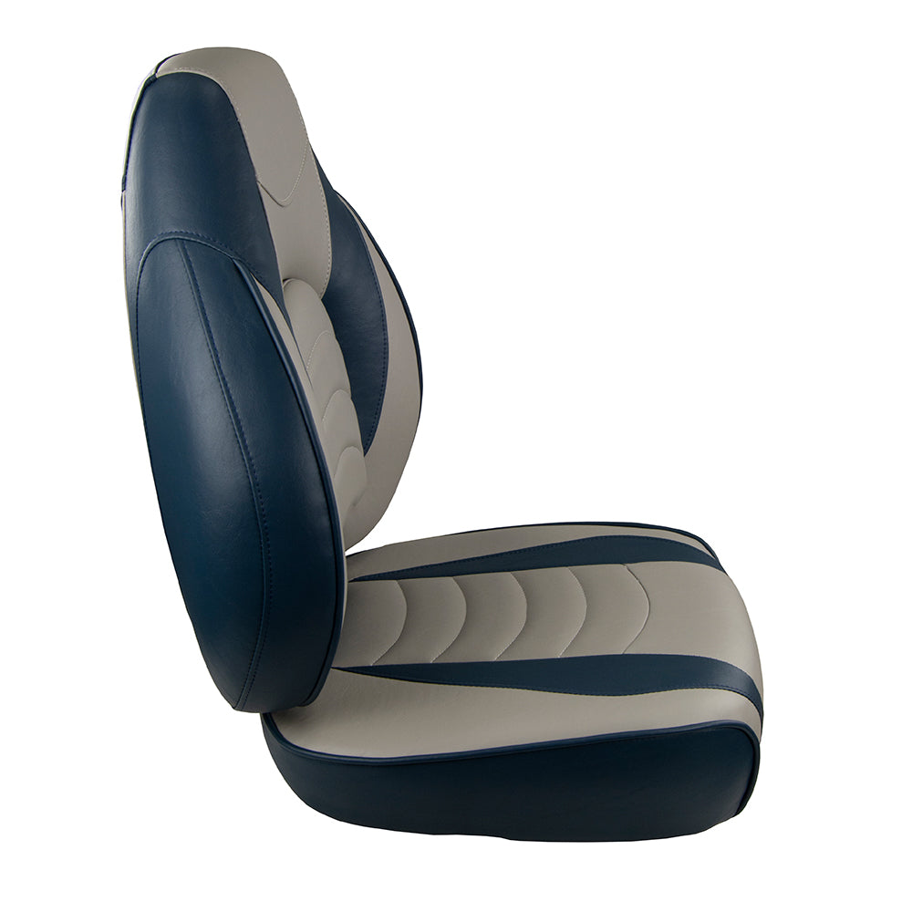 Springfield Fish Pro High Back Folding Seat BlueGrey 10416311