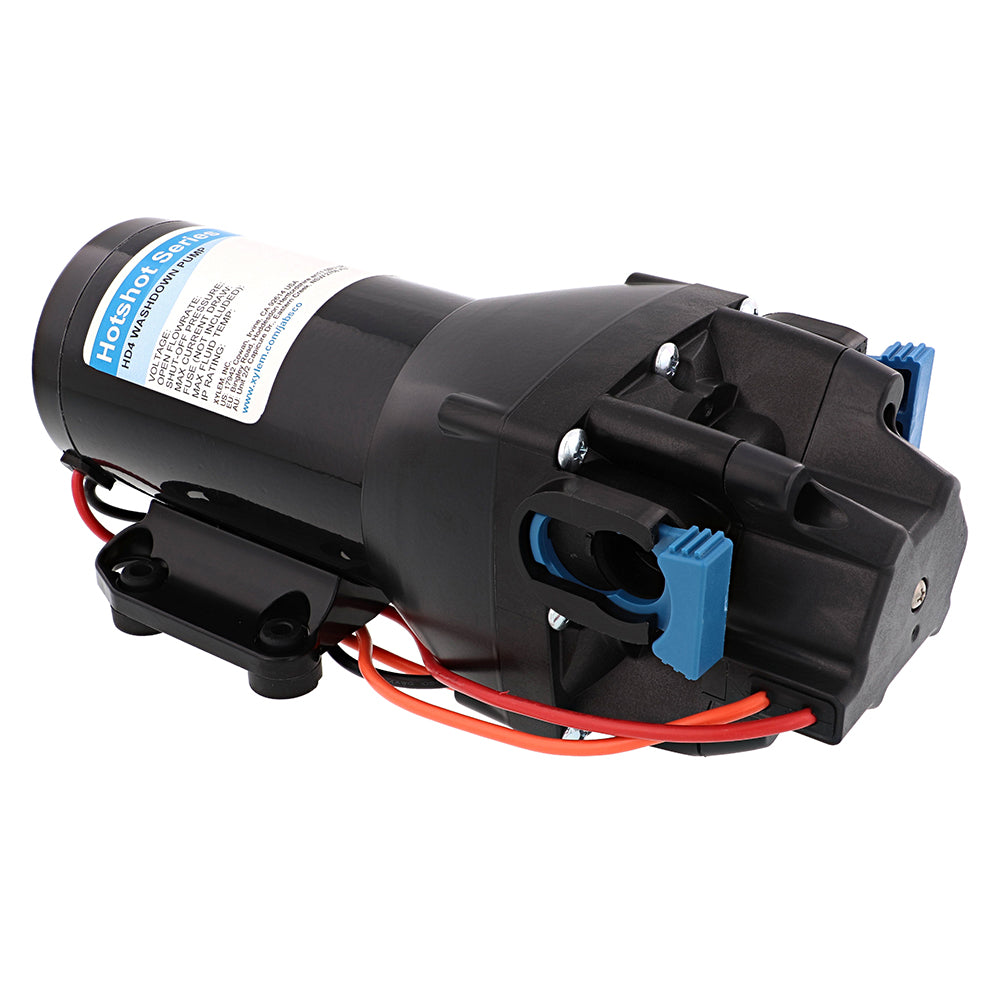 Jabsco HotShot HD4 Heavy Duty Washdown Pump w25 HoseCoil 12V 4 GPM 60 PSI Q401J118N4A