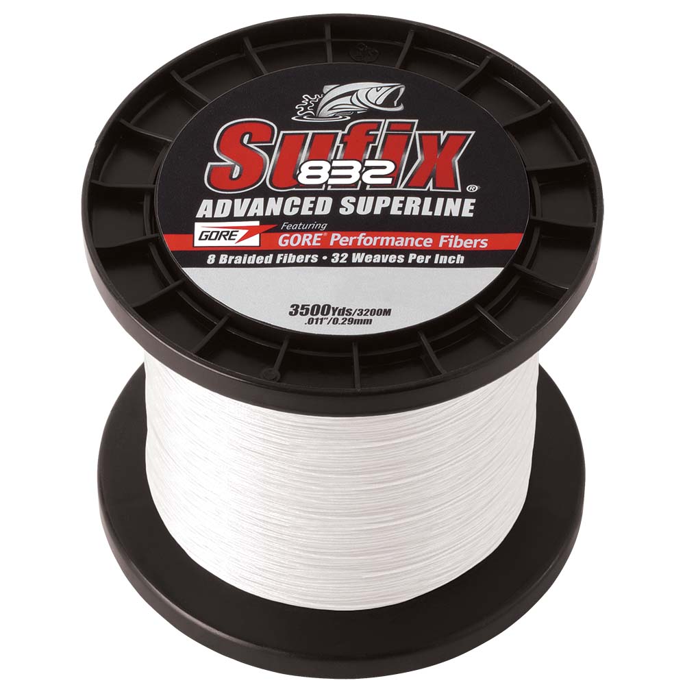Sufix 832 Advanced Superline Braid 30lb Ghost 3500 yds 660430GH