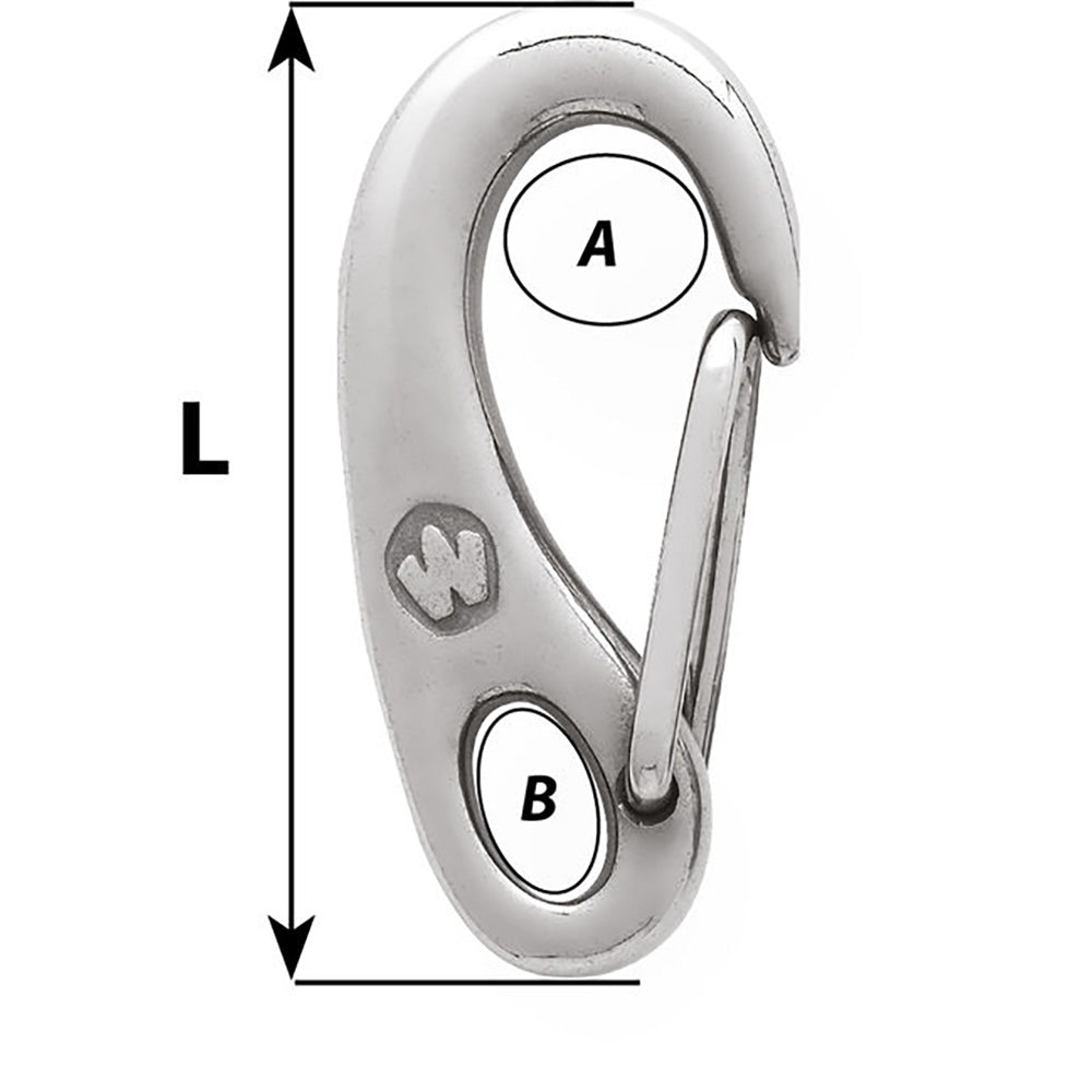 Wichard Safety Snap Hook 35mm 2479W
