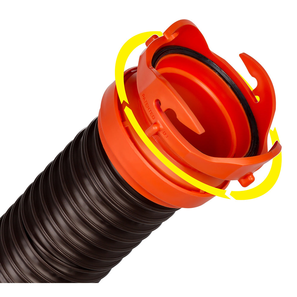 Camco RhinoFLEX 5 Sewer Hose Extension wSwivel Bayonet Lug 39765