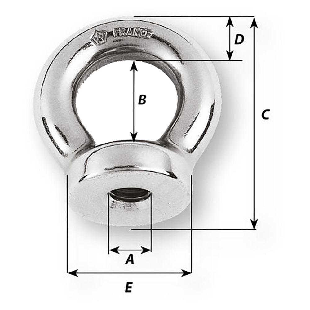 Wichard 516 Eye Nut 2132 Diameter 6341W