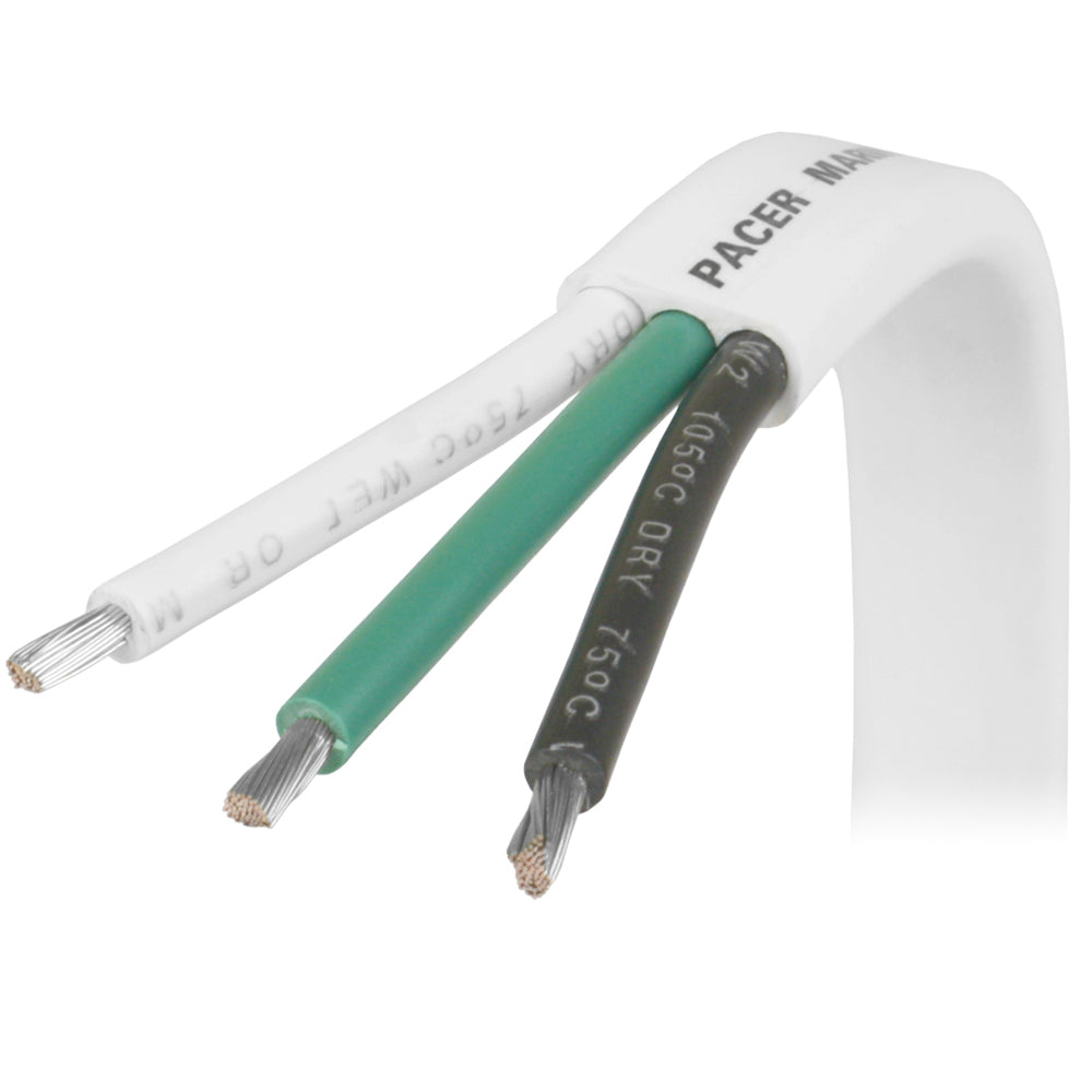 Pacer 143 AWG Triplex Cable BlackGreenWhite 100 W143100