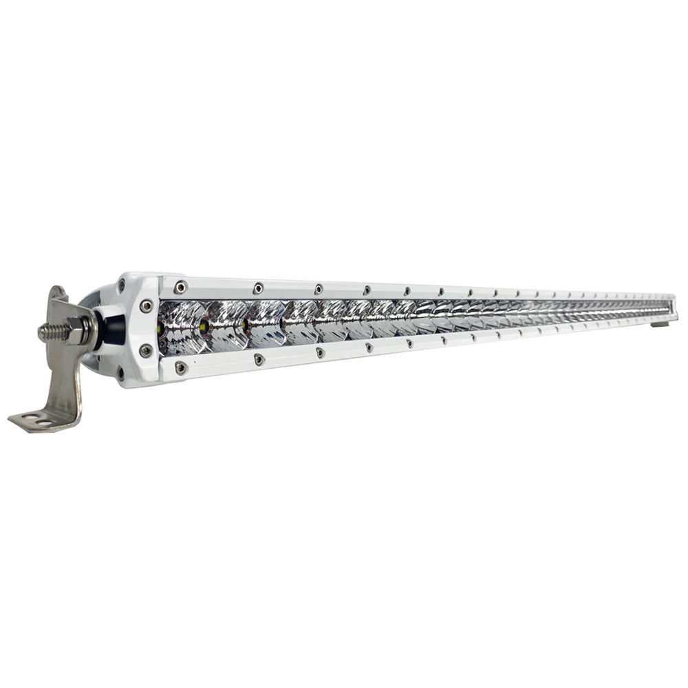 Black Oak Pro Series 30 Single Row 40 LED Light Bar Combo Optics White Housing 40CMS5OS
