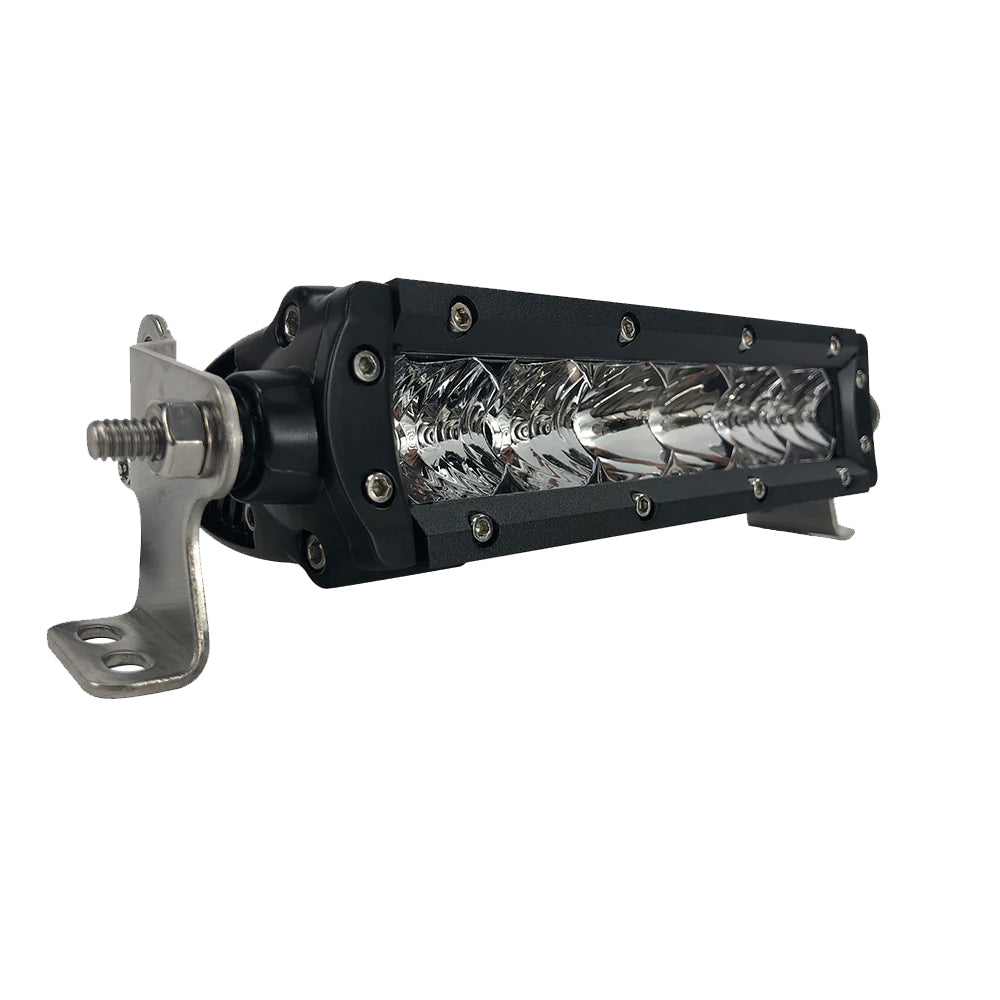 Black Oak Pro Series 30 Single Row 6 LED Light Bar Combo Optics Black Housing 6CS5OS