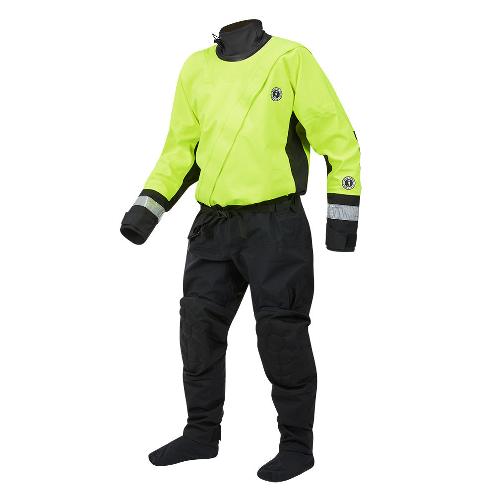 Mustang MSD576 Water Rescue Dry Suit Fluorescent Yellow GreenBlack Medium MSD57602251M101