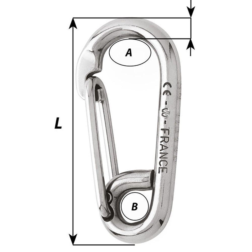 Wichard Symmetric Carbin Hook 120mm Length 1532 2317W