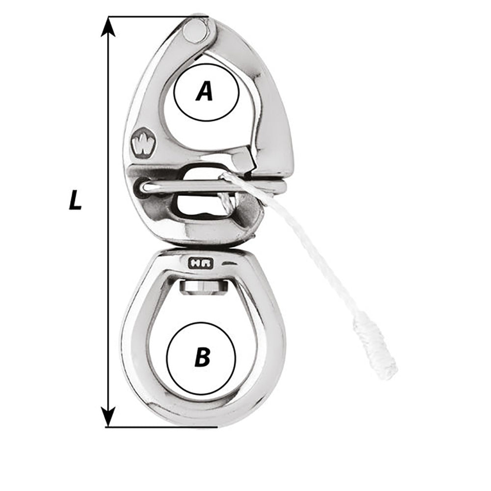 Wichard HR Quick Release Snap Shackle With Large Bail110mm Length 42164 2775W