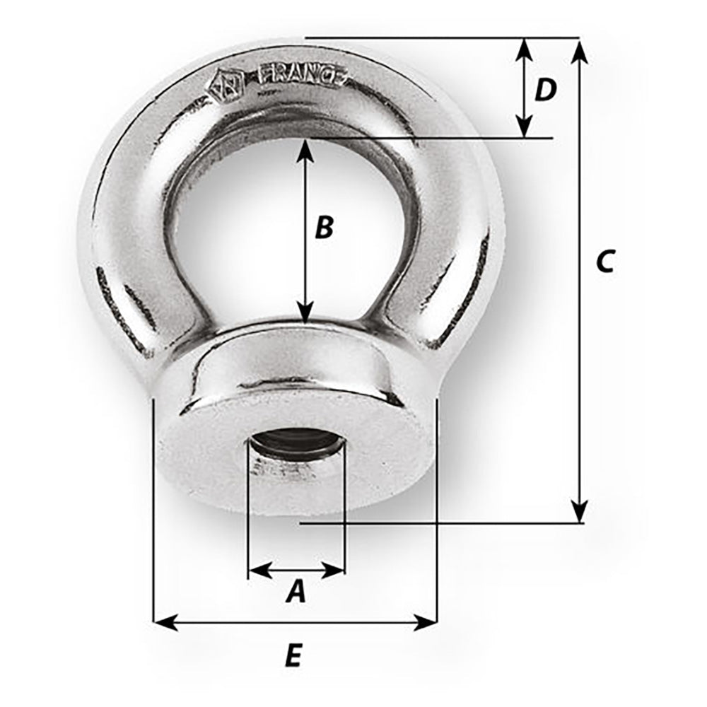 Wichard 12mm Eye Nut Thread M12 x 175mm 6366W