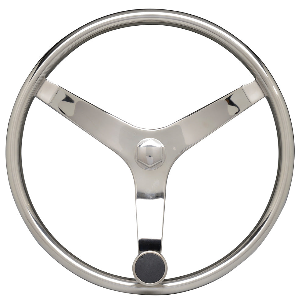Uflex V46 135 Stainless Steel Steering Wheel wSpeed Knob V46